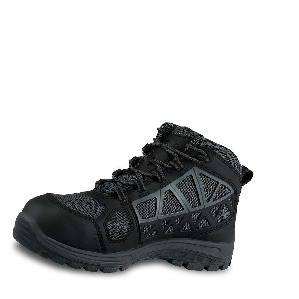 Red Wing 5-inch Safety Toe Hiker Men's Waterproof Boots Black | ZA 53SGL